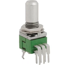 9mm Dual Gang Solid Round Shaft Potentiometer - USA Seller!! - B10k B100k B250k