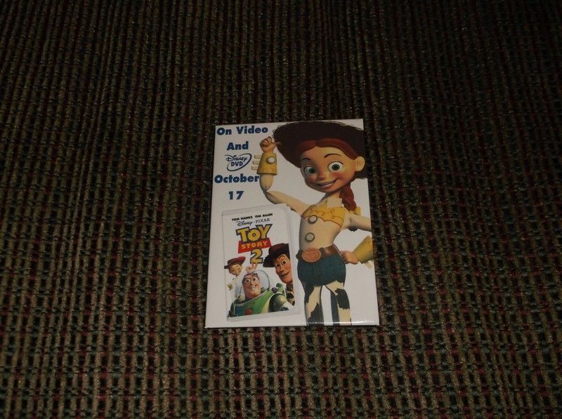 TOY STORY 2 DISNEY PROMOTIONAL MOVIE PIN APPROX. 2.5 inches  BY 3.5 inches