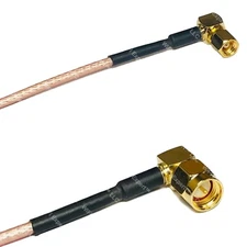 RG316 SMC Female Angle to SMA MALE ANGLE RF Cable Rapid-SHIP LOT