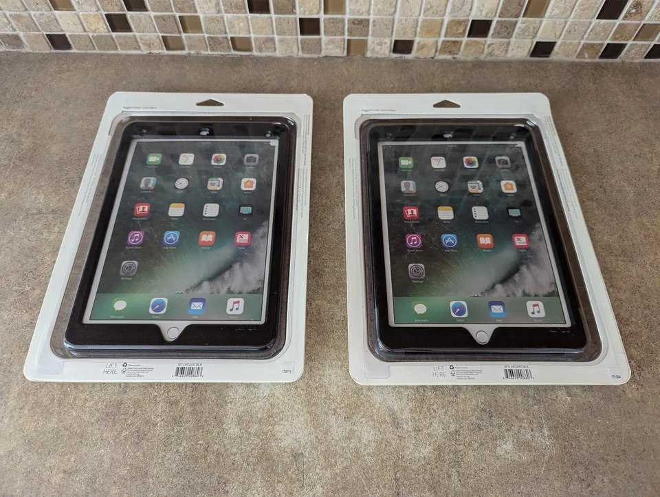 VERIZON IPAD 9.7” BLACK RUGGED COVER WITH BUILT IN SCREEN PROTECTOR M9-3(2) - Image 3 of 3