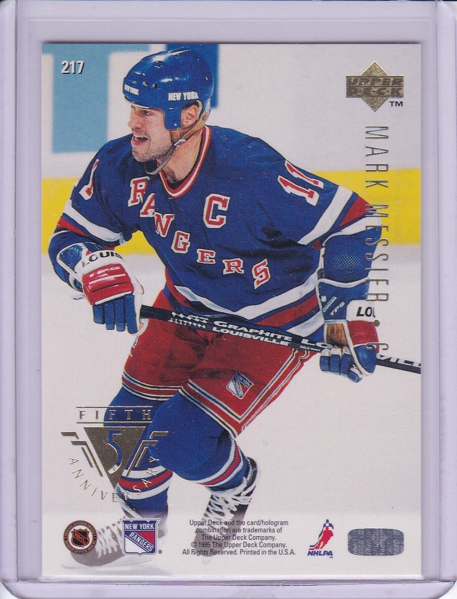 Mark Messier 5th Anniversary 1995-96 Upper Deck Hockey Card