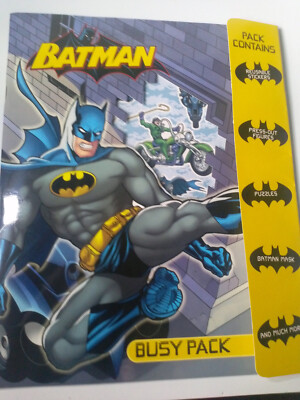 Batman Busy Pack, 22x27cm, Mit Stickern, Puzzeln, Rätseln, Games, usw, aus 2008