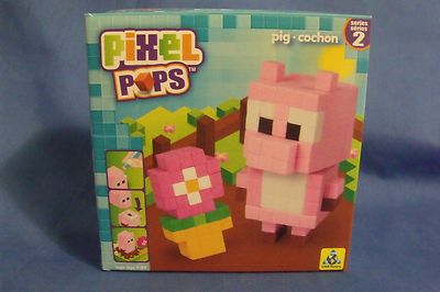 Orb Factory Pixel Pops Pink Pig Toy New