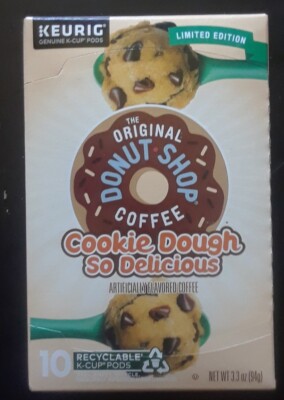 KEURIG Donut Shop COOKIE DOUGH SO DELICIOUS  Limited edition K-Cup Pods 10 