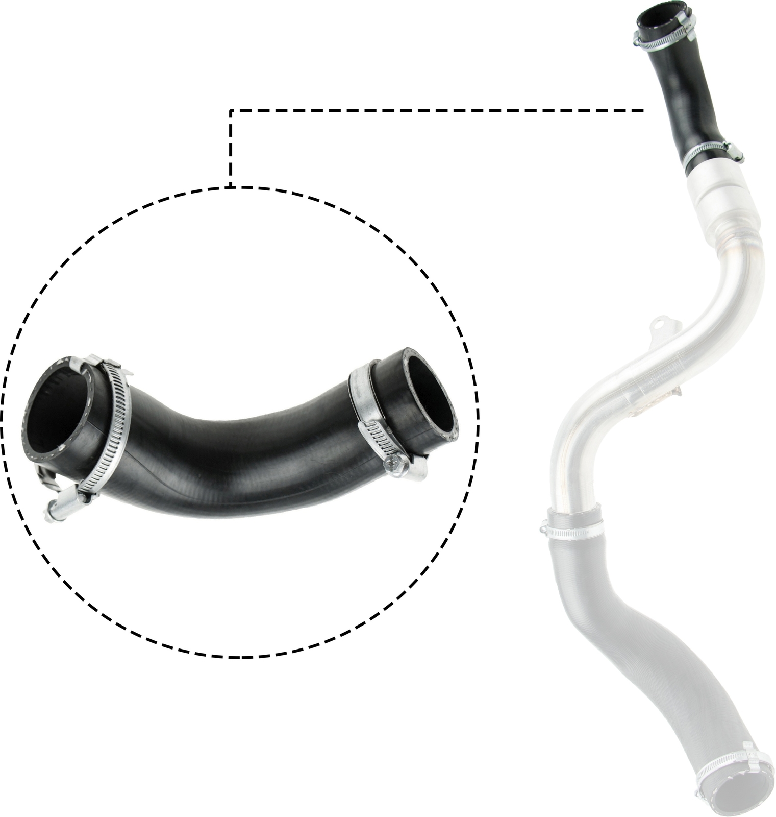 GATES 09-0661 Charger Air Hose for FORD