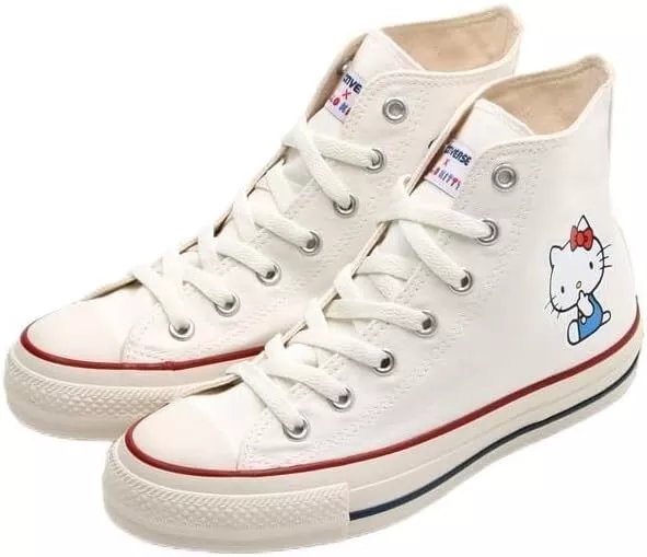 Converse ALL STAR Ⓡ HELLO KITTY HI Women's Sneakers US Size 6.5(23.5cm)