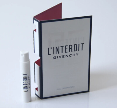 GIVENCHY L'INTERDIT EAU DE PARFUM VIAL SPRAY FOR WOMEN 0.03 Oz Lot Of 2 New