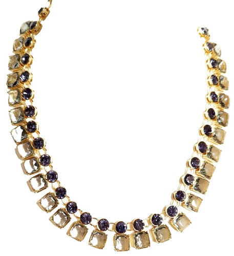 Ann Taylor Crystal & Faux Pearl Statement Flower Necklace | eBay display picture 1