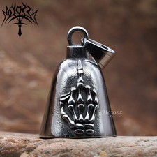 Motocicleta Motociclista Rock Punk Calavera Hiphop Dedo Guardián Campana Suerte Paseo Gremlin
