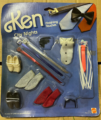 Ken Finishing Touches City Nights Mattel Schuhe Gürtel Zubehör Socken MOC
