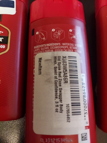 (4) Old Spice SWAGGER Travel Size Body Wash-3oz. Each - Picture 3 of 3