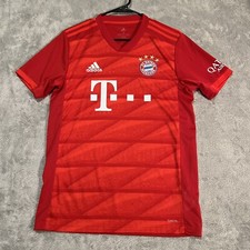 Bayern Munich Soccer Jersey Men's Small Red Gnabry Climalite 2019-2020