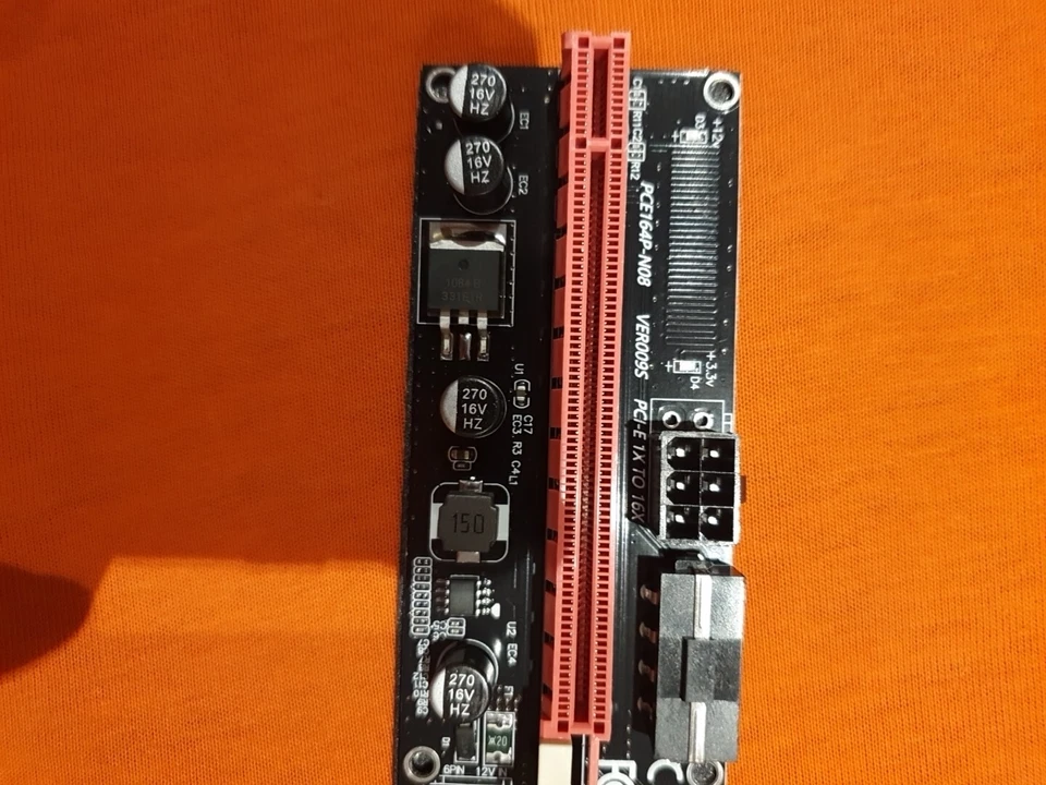6x PCE164P-N08 VER009S High Speed PCI-E 1X to 16X Expansion For Mining Rig All 6 - Image 4 of 4