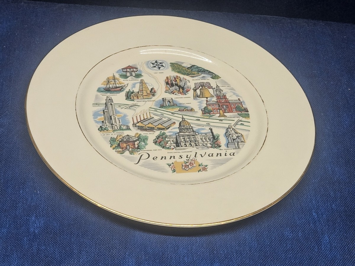 Vintage Ridgewood China Co. USA Fine China Collector's Plate Of
