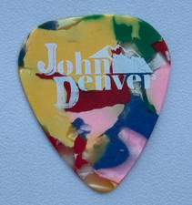 John Denver Rare Multicolor Guitar Pick Artist Plectrum