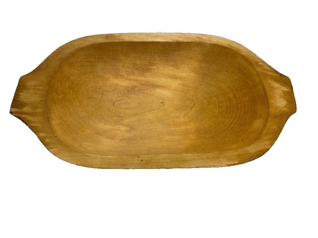 LARGE Vintage Hand Carved Wooden Dough/Bread Bowl Farmhouse 19.25” X 10.5” eBay