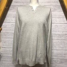 ASDA George Men  s Grey Cotton Jumper Pullover Size XL BNWT RRP  12