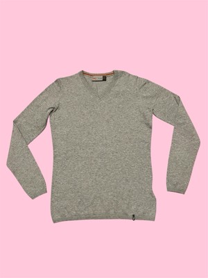 Grey K-JUS women s V-neck Pullover
