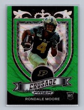 2021 Panini Prizm Draft Picks Collegiate #171 Rondale Moore Green Wave