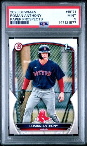 2023 Bowman Paper Prospects #BP71 Roman Anthony Paper Prospects PSA 9