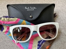 PAUL SMITH SPECTACLES PS-3007 VAIL white classic style sunglasses w/case Japan