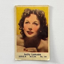 Hedy Lamarr 1952 Dutch Gum Serie B #148 Vintage Trading Card