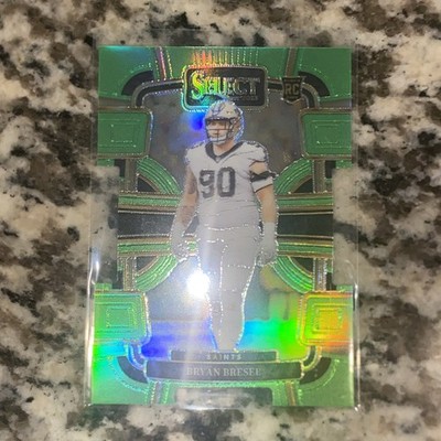 2023 Panini Select - Concourse Bryan Bresee #72 Neon Green Prizm Die-Cut /599 RC