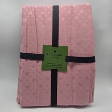 Kate Spade Hearts 60x102 Light Pink Damask Tablecloth Oblong Valentine's Day