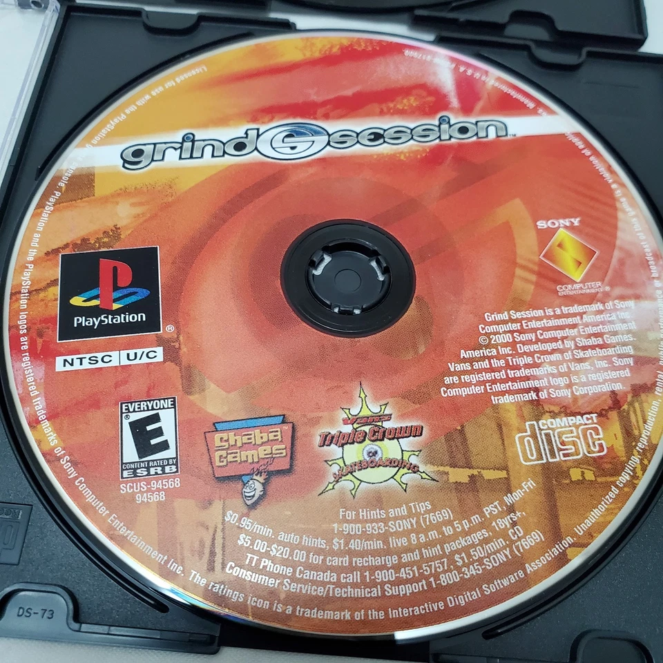 Tony Hawk's Pro Skater & Grind Session Sony PlayStation PS1 Video Game Bundle - Image 4 of 4