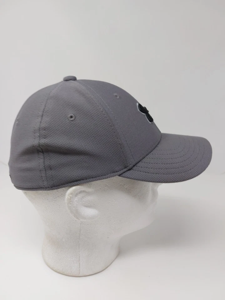 Under Armour UA Classic Fit Gray Youth S/M Fitted Hat Cap - Image 4 of 4