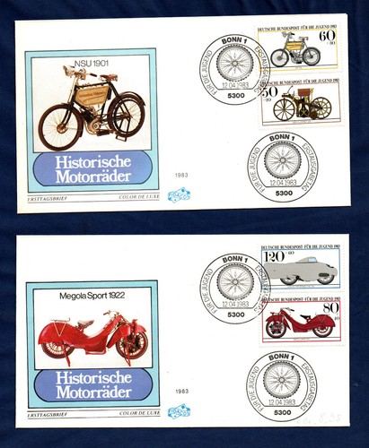 GERMANY 1983 HISTORIC MOTO F.D.C.