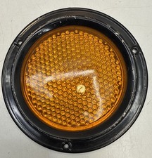 Vintage Reflector Glass Amber Lens 5-14 Never Used