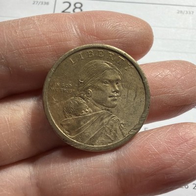 Sacagawea Error Coin No Date & No Mint Mark  Tree Planting  