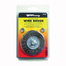 72734 Wire Wheel Brush, Fine Crimped with 1/4-Inch Hex Shank, 2-1/2-Inch-By-.008