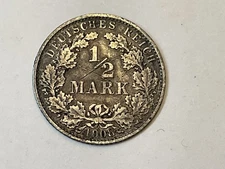 1908-A Germany 1/2 Mark