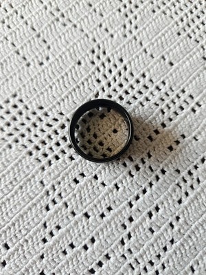 Titan Schwarz Ring, Unisex, Gr. 11