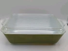 Pyrex #0503 Green Refrigerator Dish 1.5 Quart w/Ribbed Lid #503 Vintage 1960's