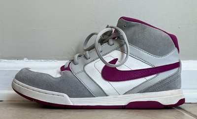 Nike Mogan Mid 2 Jr Youth Sneakers 511244-061 White/Grey/Pink   Size 7Y RARE