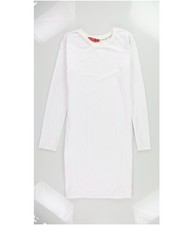n:philanthropy Womens Solid Shirt Dress Shift Dress, white, M