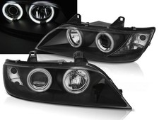 headlights for bmw z3 1996 1997-2002 coupe roadster angel eyes ccfl black lhd