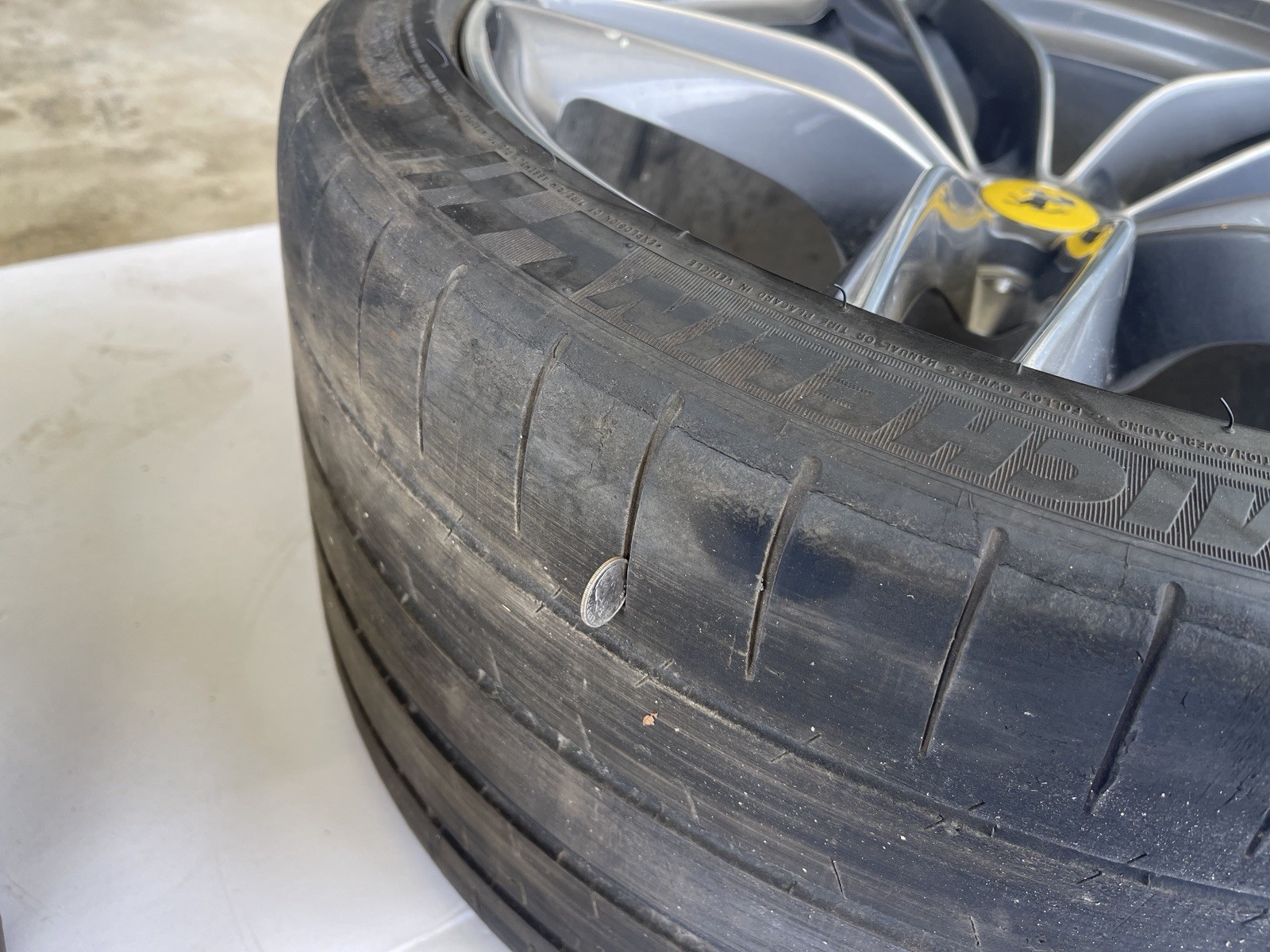 Ferrari 488 OEM Factory Rear Wheels – 20” Forged Alloy – Like New