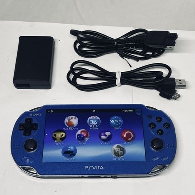 PS Vita Sapphire Blue PCH 1000 ZA04 w/Charger | eBay