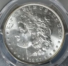 PCGS MS 63 - 1887 P Morgan Silver Dollar.  A1185.