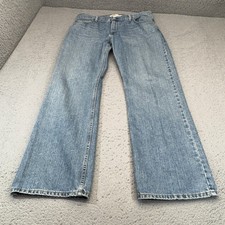 Pantalones de mezclilla Levis 527 para hombre 36x32 azul corte bota regular lavado medio