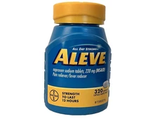 Aleve Pain Reliever, 320 Caplets Naproxen Sodium 220mg NSAID Fever Reducer