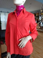 Damen Bluse orange Herbst Walbusch extraglatt 38 S wie neu ungetragen langarm