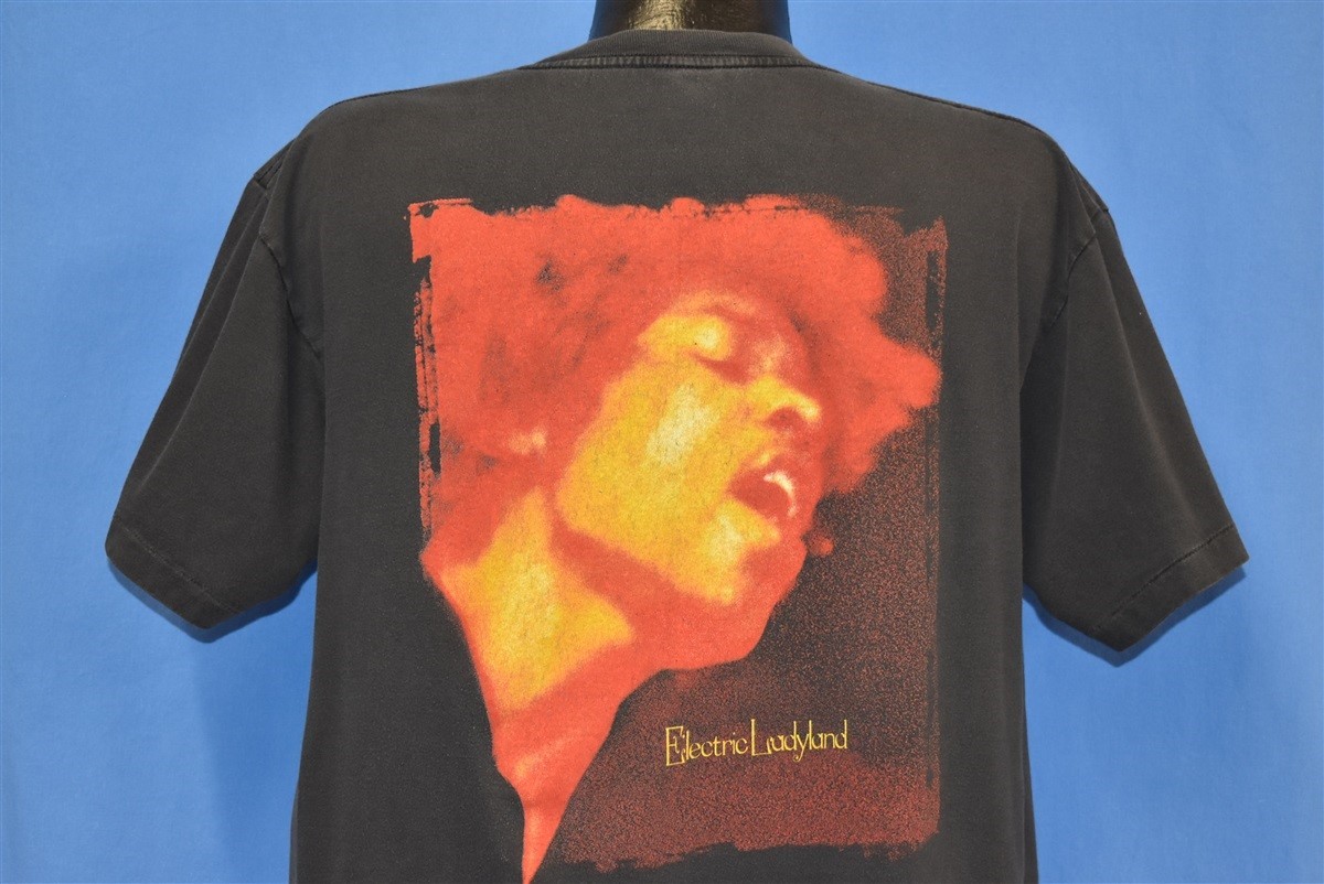 vintage 90s JIMI HENDRIX EXPERIENCE ELECTRIC LADYLAND PSYCHEDELIC ROCK t-shirt L image 3