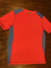 Greg Norman Play Dry Athletic-Golf T-Shirt Men’s M Polyester, Red-Blue