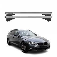 Menabo Dachträger Grundtäger für BMW 3er F31 Touring 2012-2018 Alu Silber 2 tlg