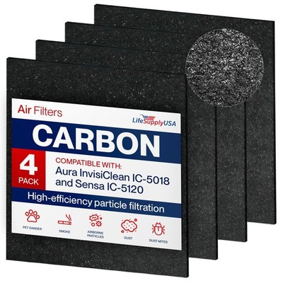 Carbon Filter for Aura InvisiClean IC-5018 and Sensa IC-5120 Air Purifiers